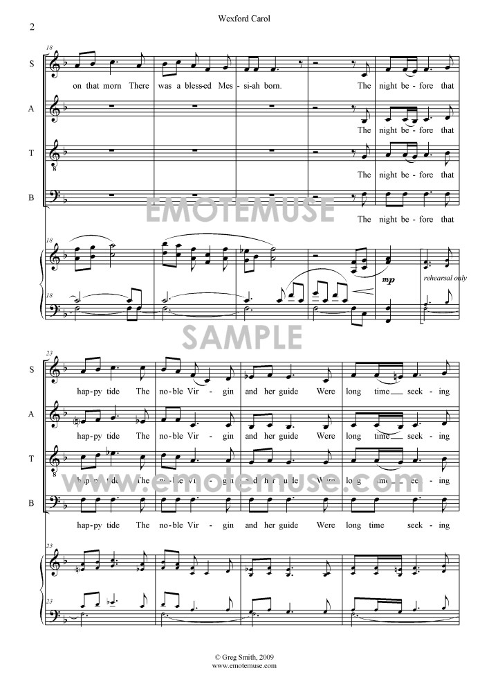 Wexford Carol (Irish, Greg Smith)